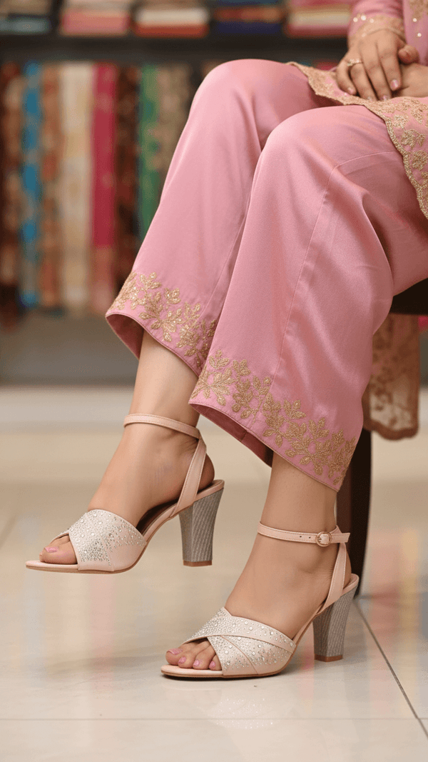 Pink Fancy Sandal For Women FN6294