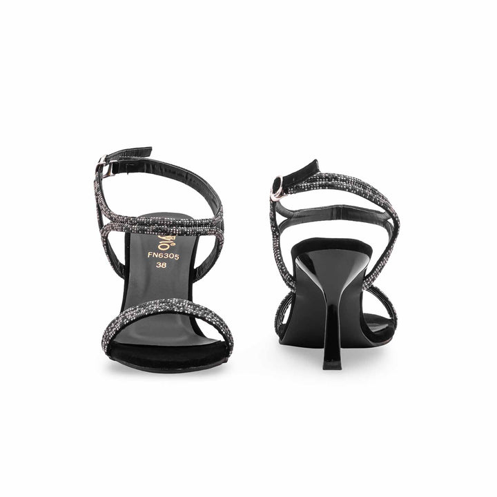 Black Fancy Women Sandal FN6305