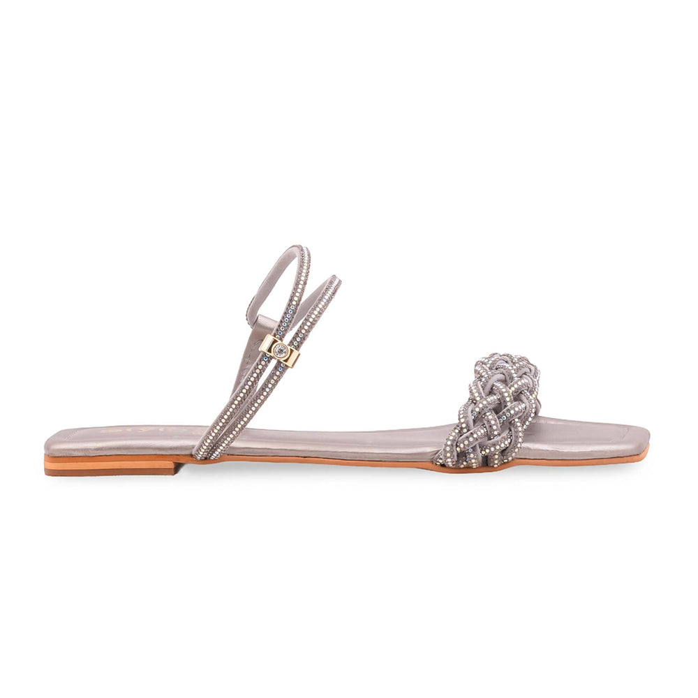 Grey Fancy Women Sandal FN6306