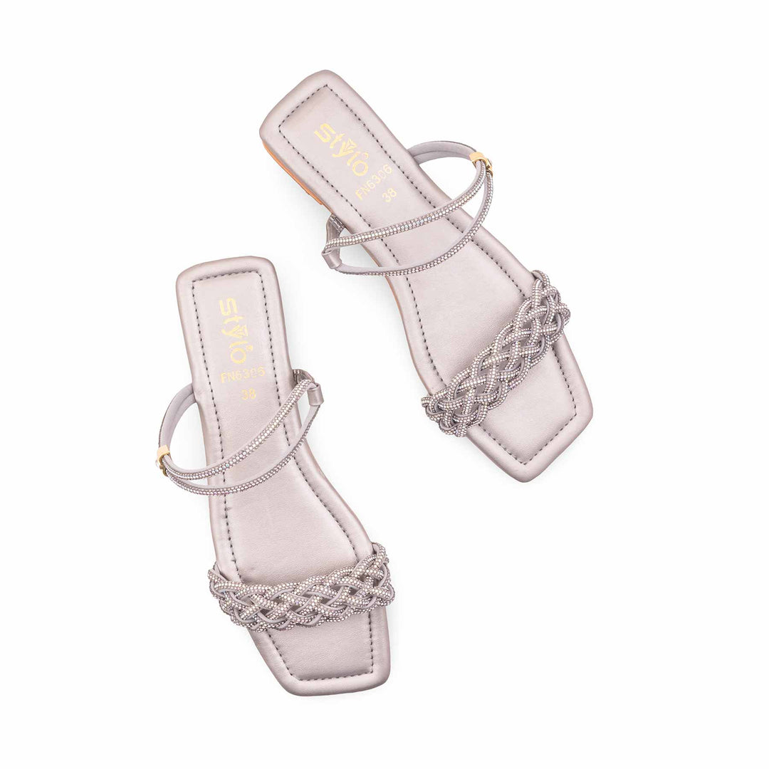 Grey Fancy Women Sandal FN6306