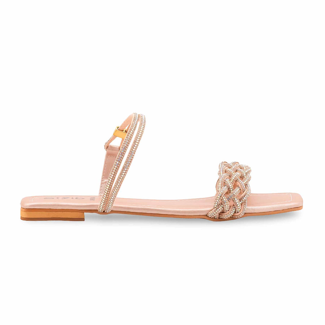 Peach Fancy Sandal For Women FN6306