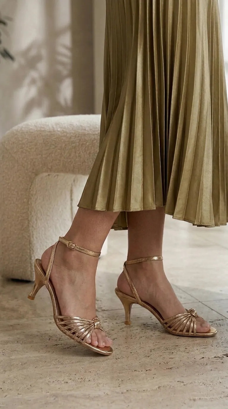 Champagne Fancy Bridal Sandal FN6336