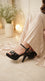 Black Fancy Bridal Sandal FN6399