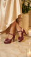 Maroon Fancy Bridal Sandal FN6400