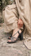 Black Fancy Sandal For Women FN6456