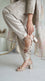 Golden Fancy Sandal For Ladies FN6465