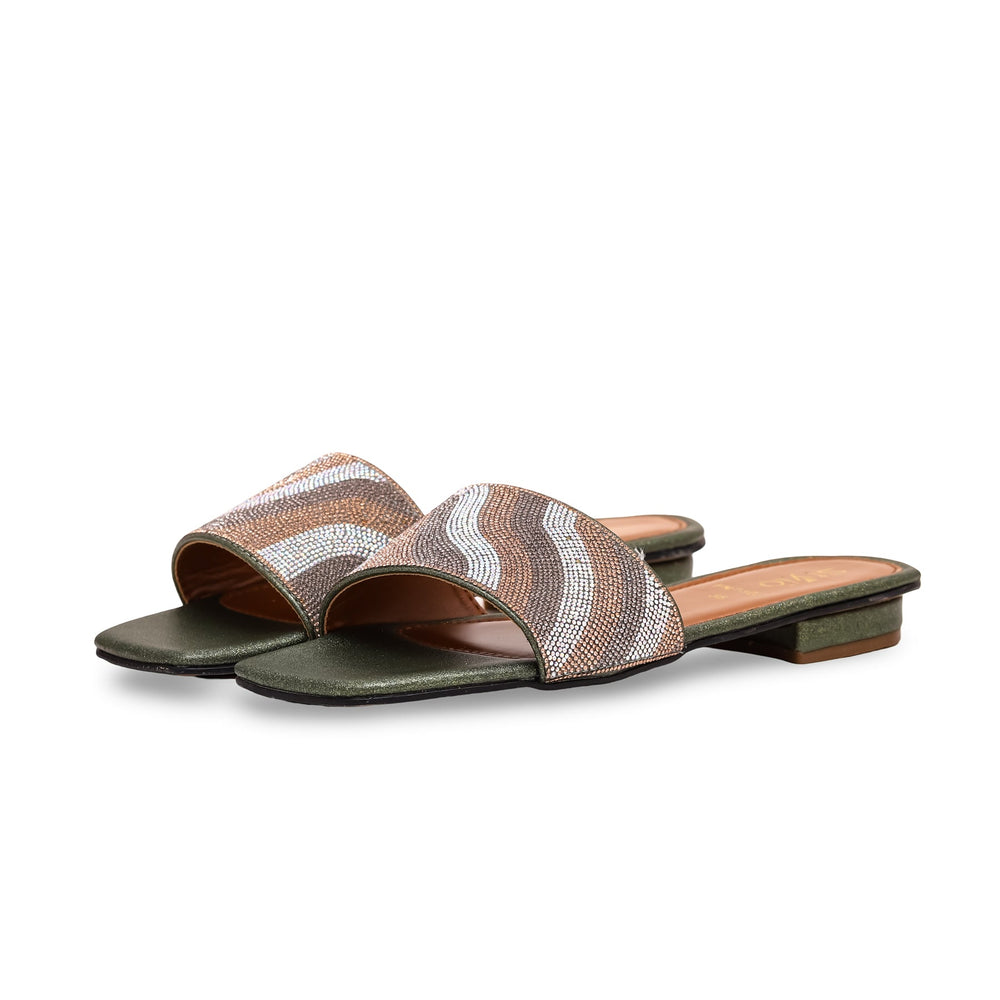 Olive Fancy Slipper FN7802