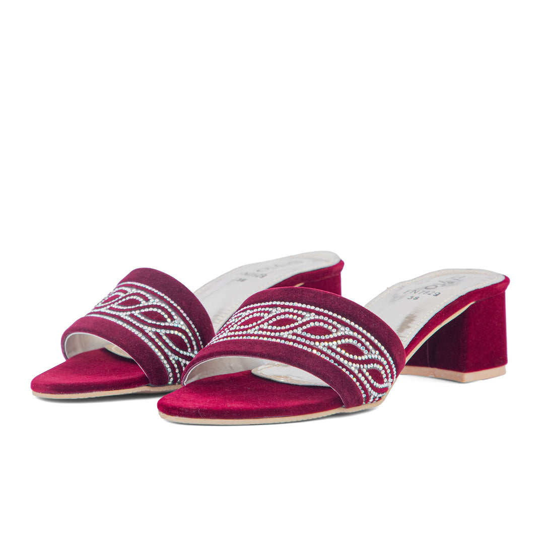 Maroon Fancy Slipper FN7829