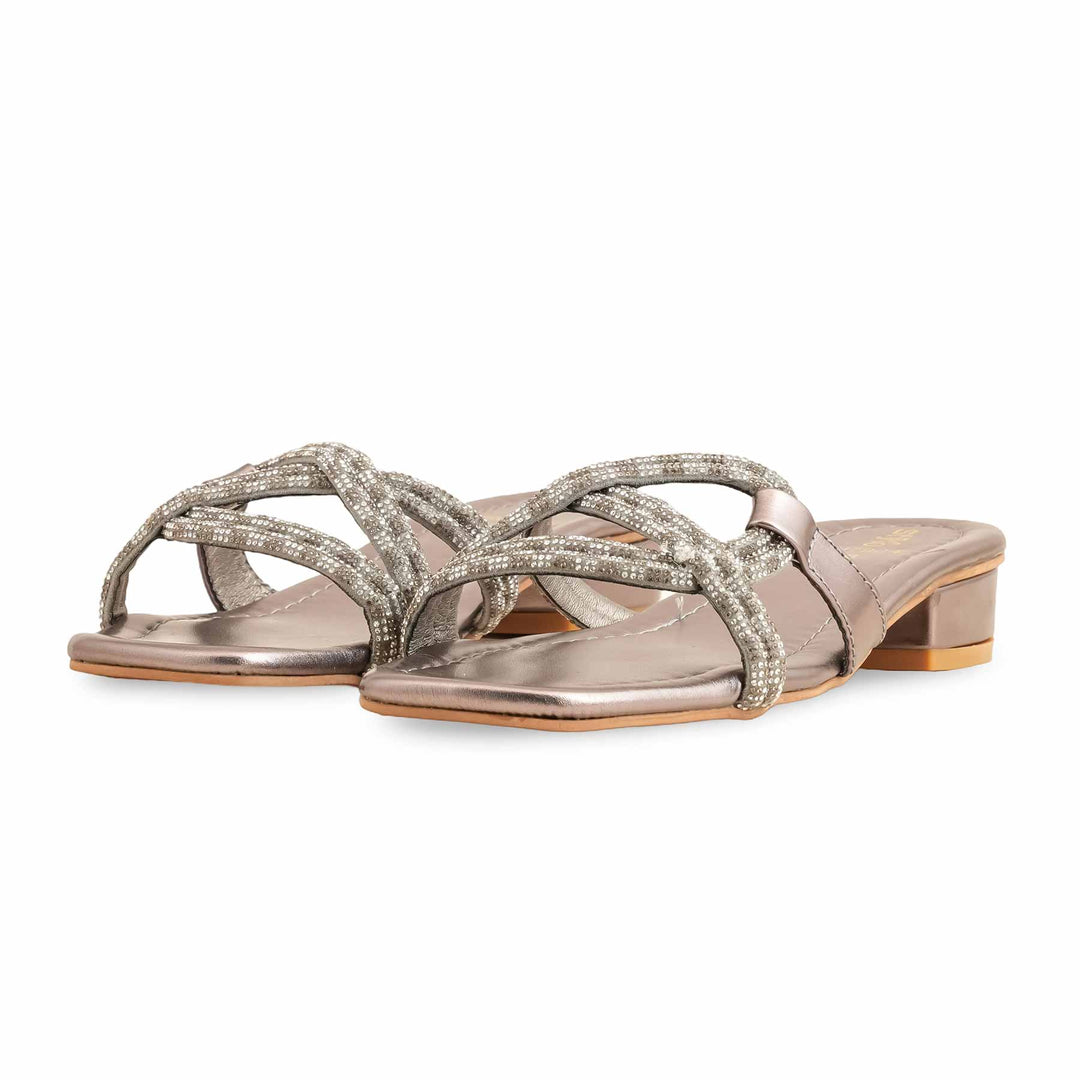 Grey Fancy Slipper FN7904