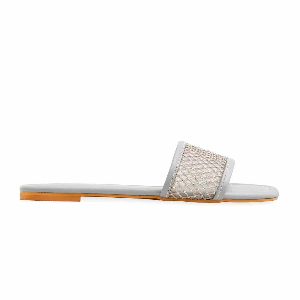 Sky Blue Fancy Slipper For Women FN7906