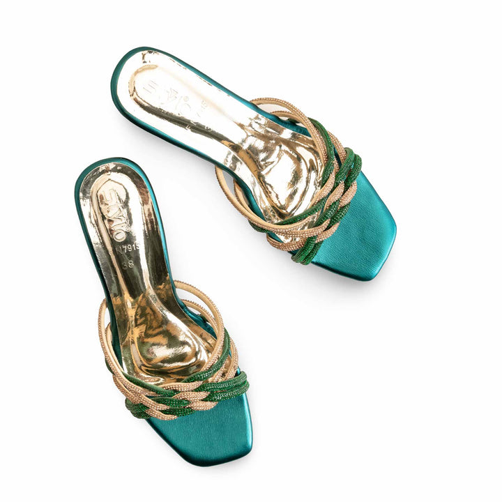 Green Fancy Slipper For Ladies FN7915