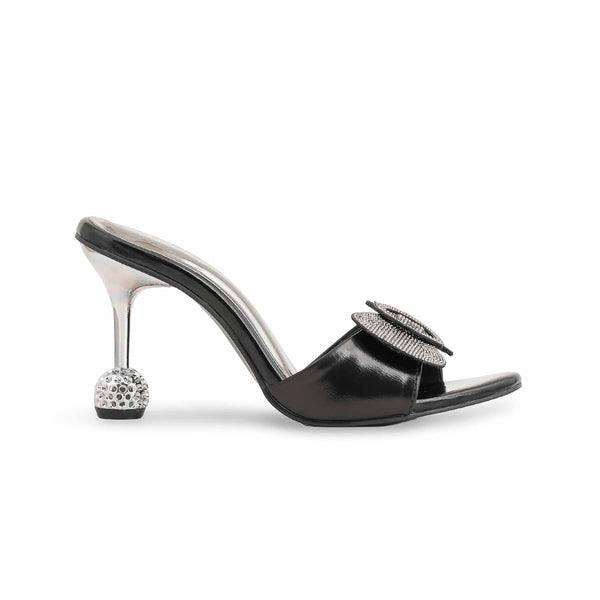 Black Fancy Bridal Slipper FN7925