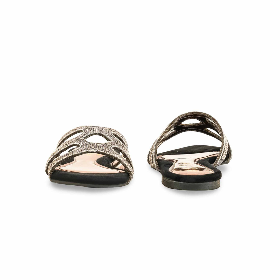 Black Fancy Slipper For Women FN7932