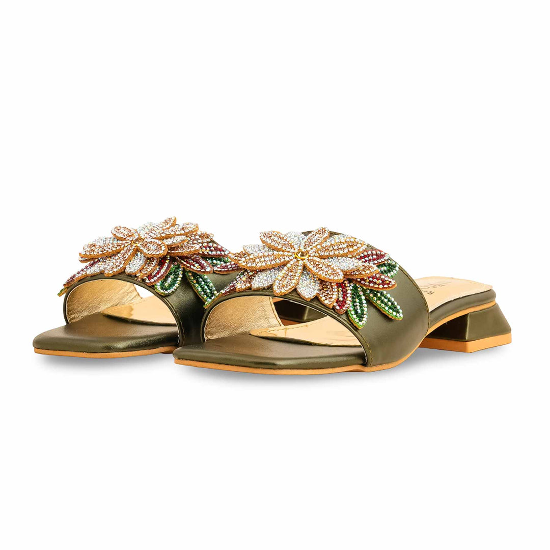Olive Fancy Slipper FN7945