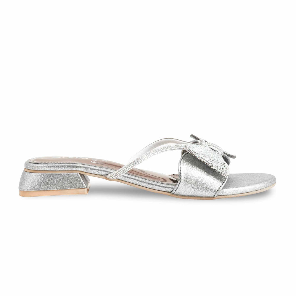 Grey Fancy Slipper For Ladies FN7947