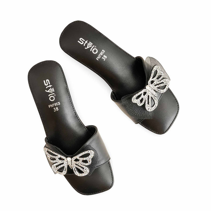 Black Fancy Women Slipper FN7953