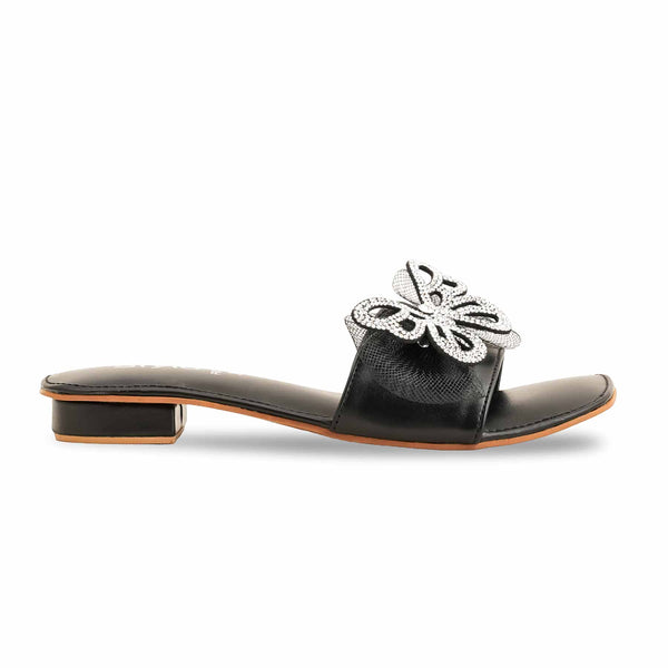 Black Fancy Women Slipper FN7953