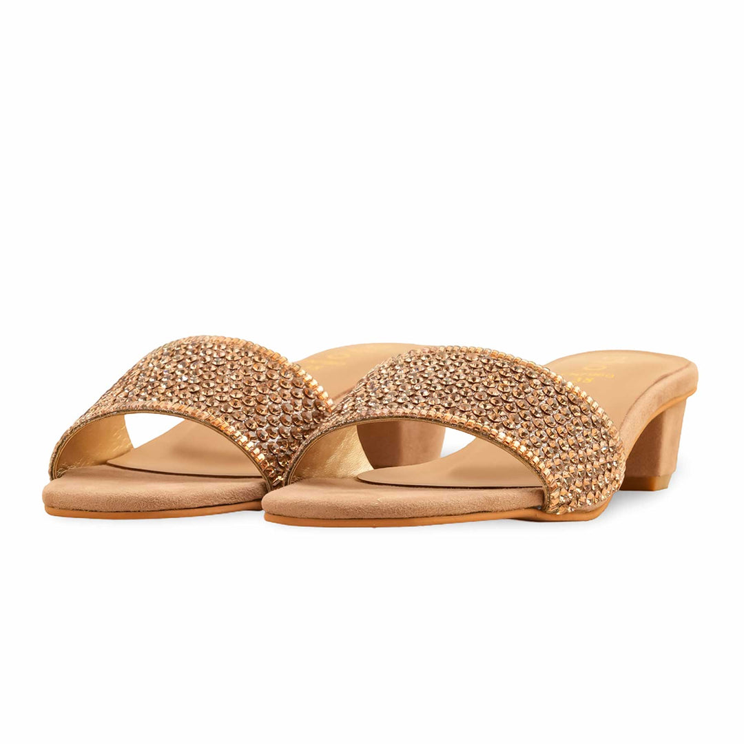 Golden Fancy Slipper For Women FN7960