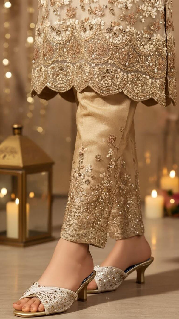 Golden Fancy Bridal Slipper FN7972