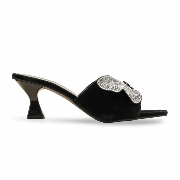 Black Fancy Slipper For Women FN7974