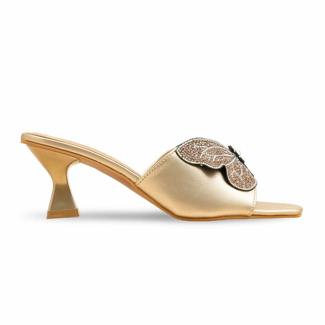 Golden Fancy Slipper For Women FN7974