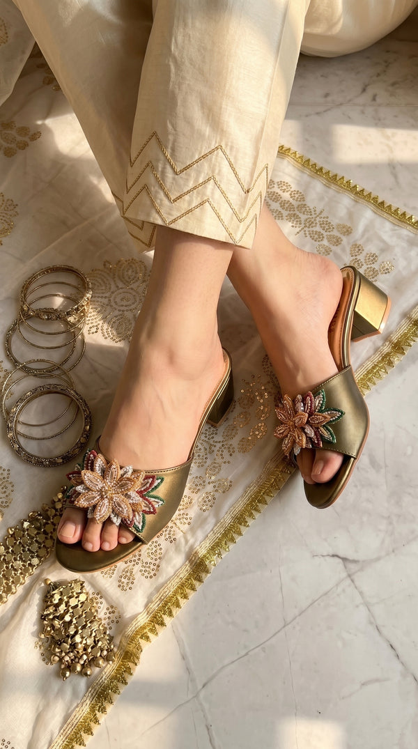 Olive Fancy Women Slipper FN7976