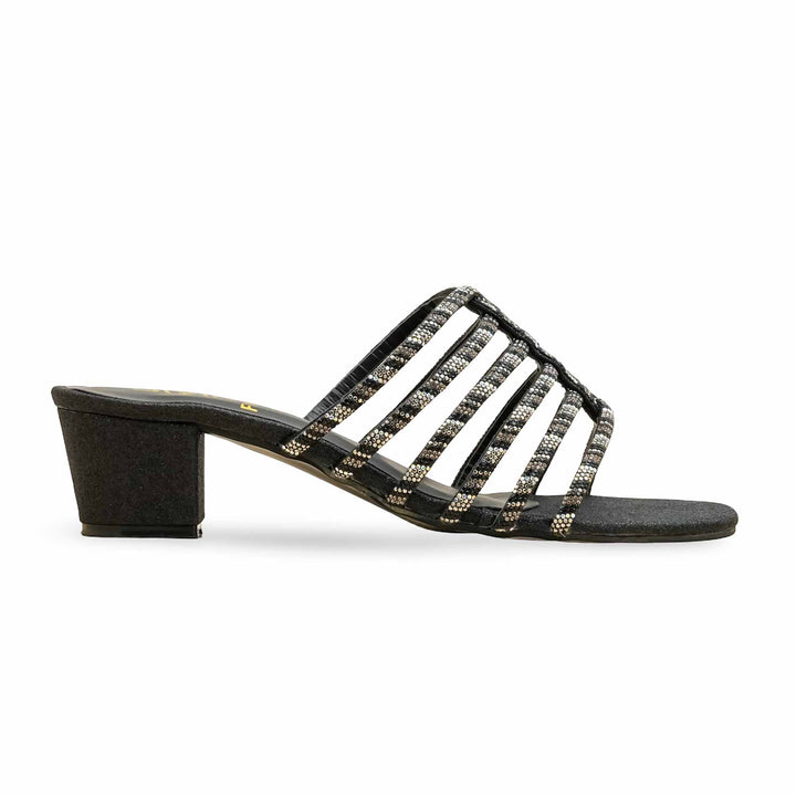 Black Fancy Slipper For Women FN7979
