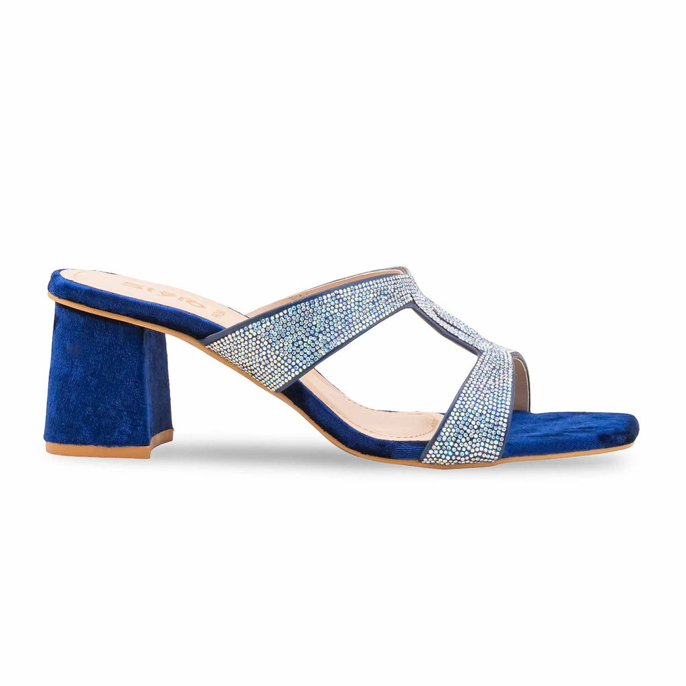 Blue Fancy Slipper For Women FN7980