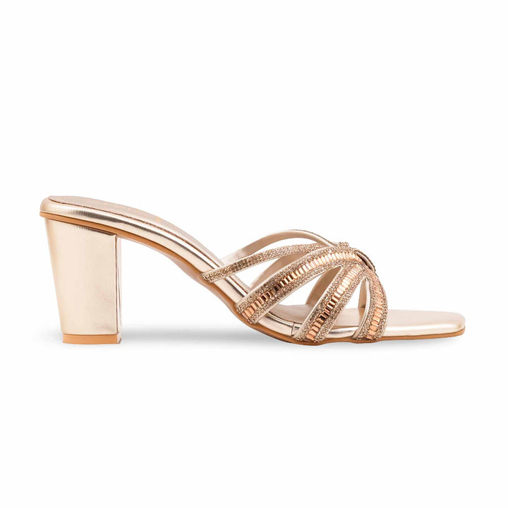 Golden Fancy Slipper For Ladies FN7984