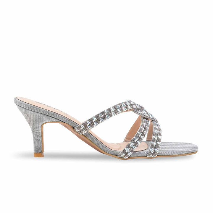 Grey Fancy Slipper For Women FN7989