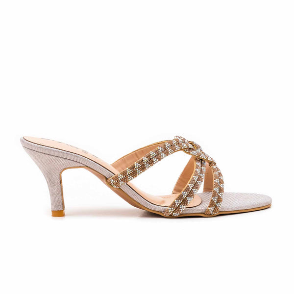 Golden Fancy Slipper For Women FN7989