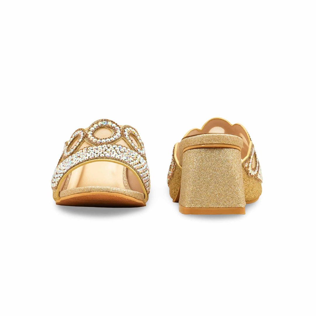 Golden Fancy Slipper For Women FN7993