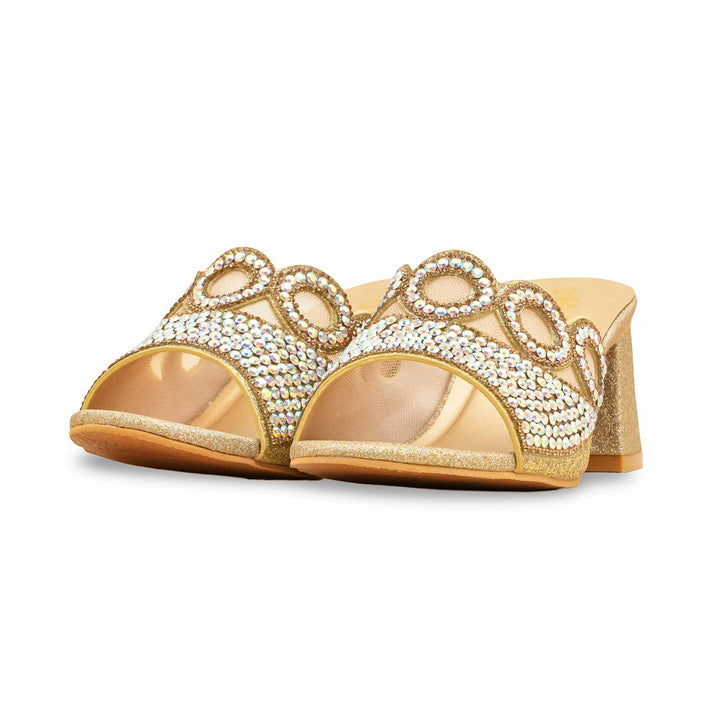 Golden Fancy Slipper For Women FN7993