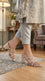 Silver Fancy Slipper For Women FN8002