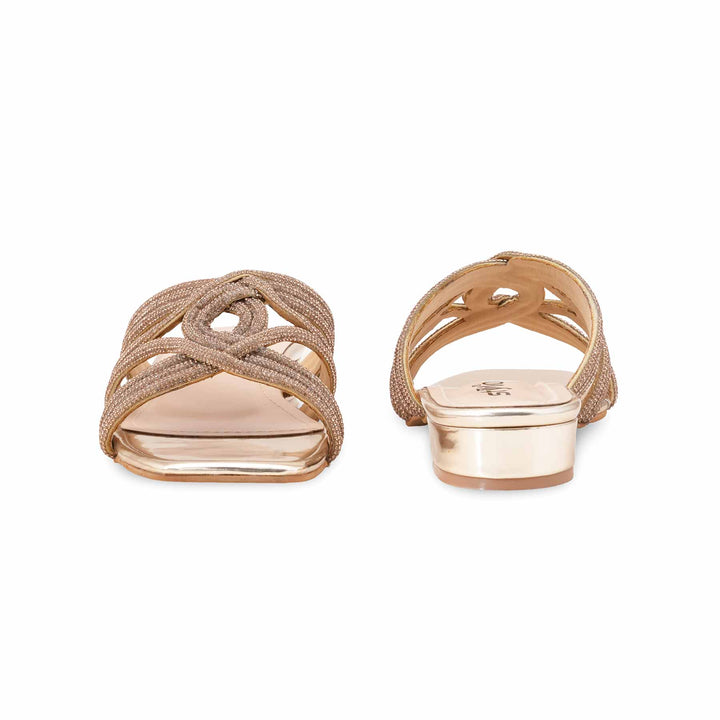 Golden Fancy Slipper For Women FN8003