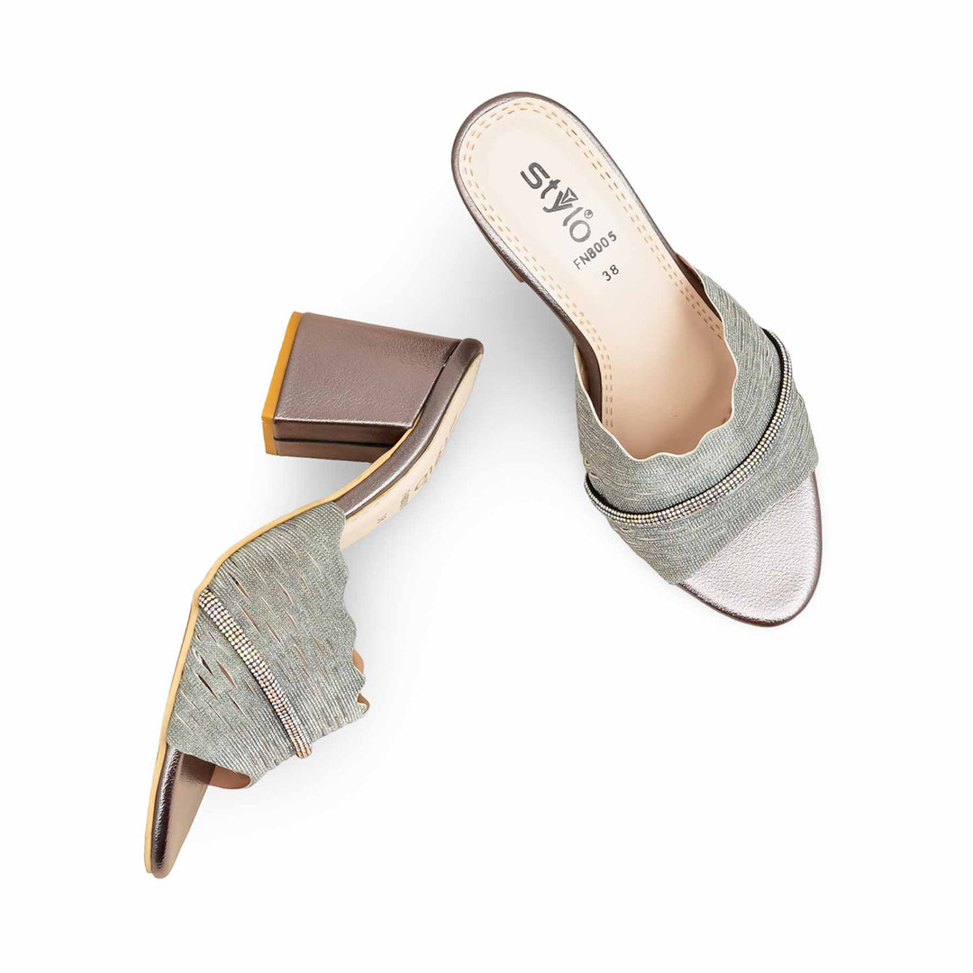 Grey Fancy Slipper For Ladies FN8005