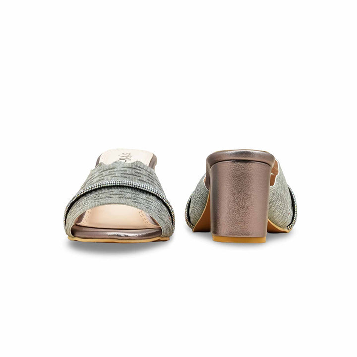 Grey Fancy Slipper For Ladies FN8005