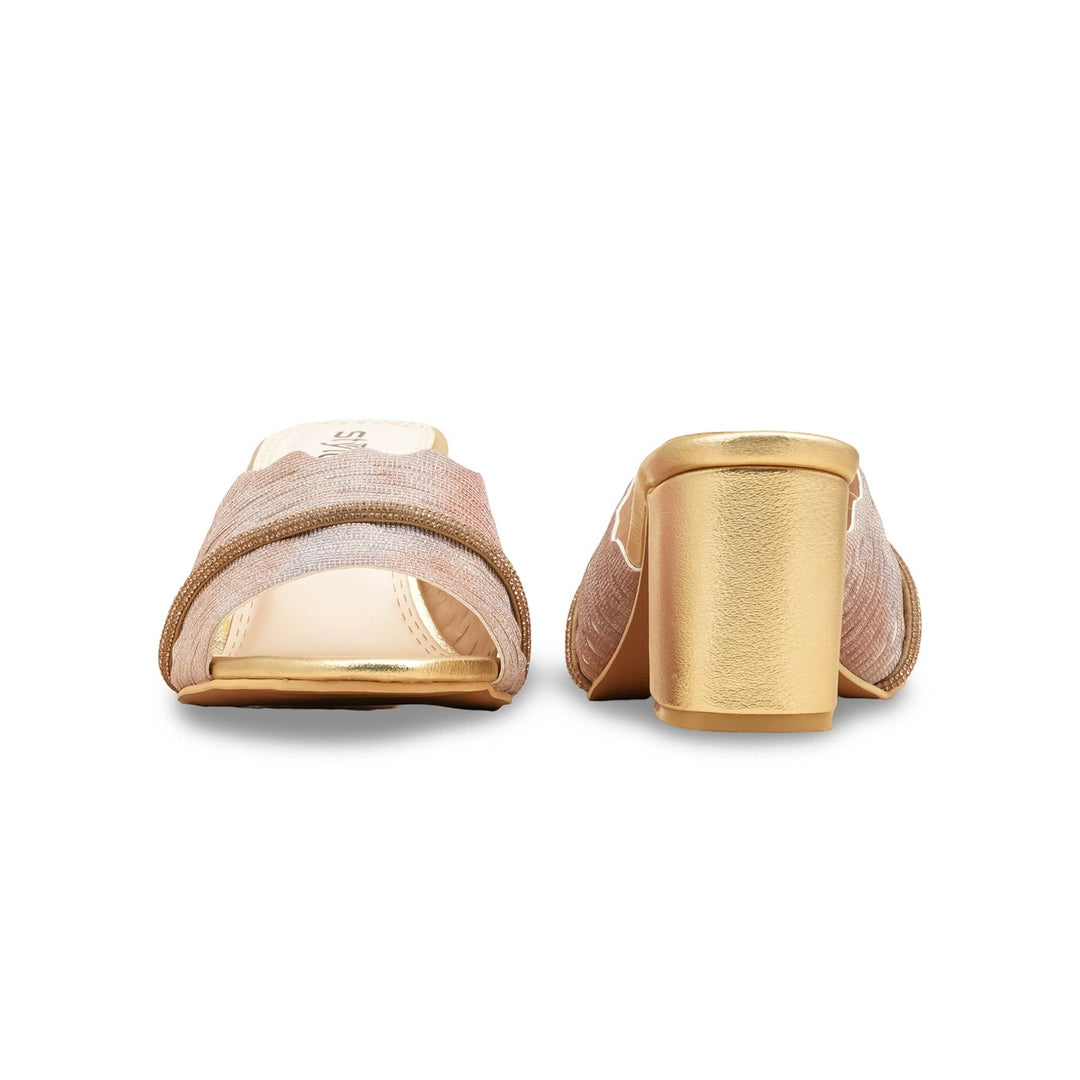Golden Fancy Slipper For Women FN8005