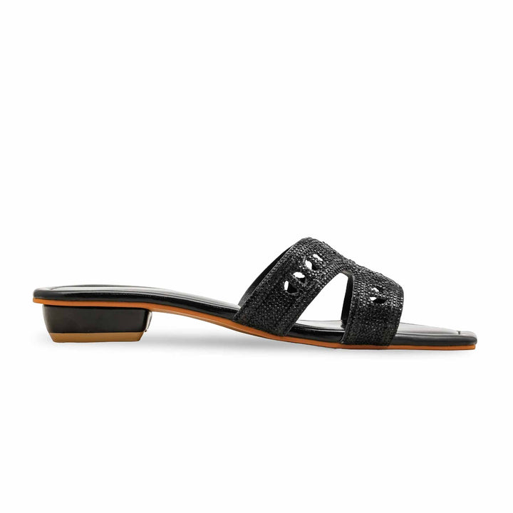 Black Fancy Slipper For Women FN8008