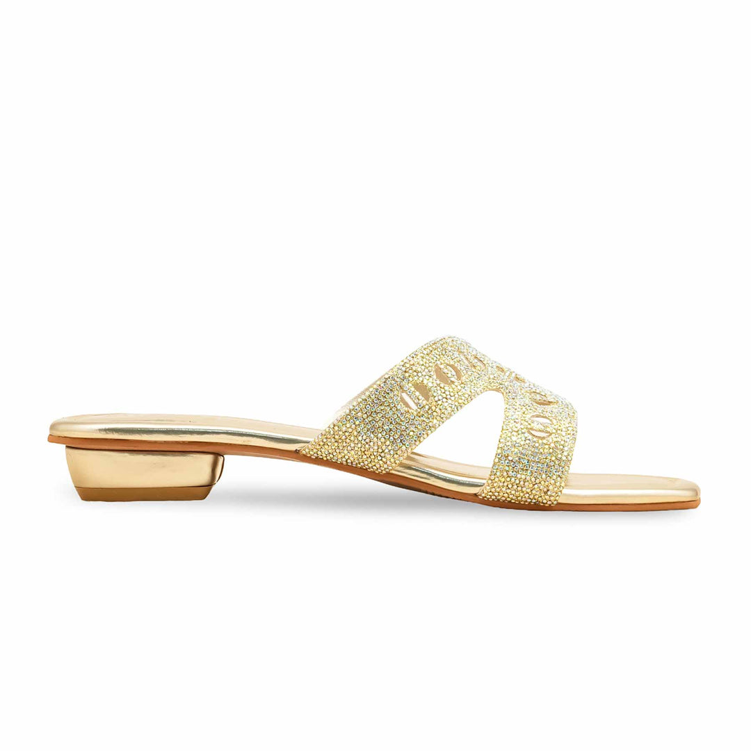 Golden Fancy Slipper For Ladies FN8008