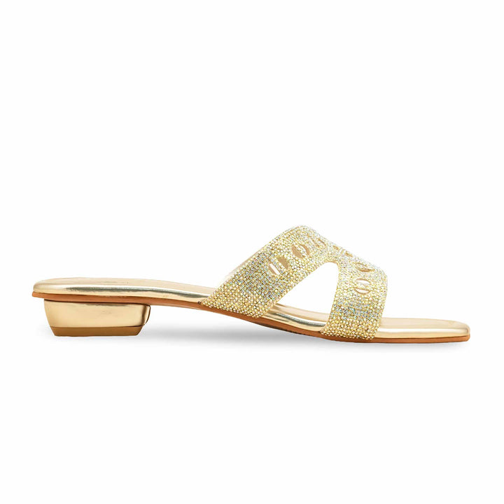Golden Fancy Slipper For Ladies FN8008