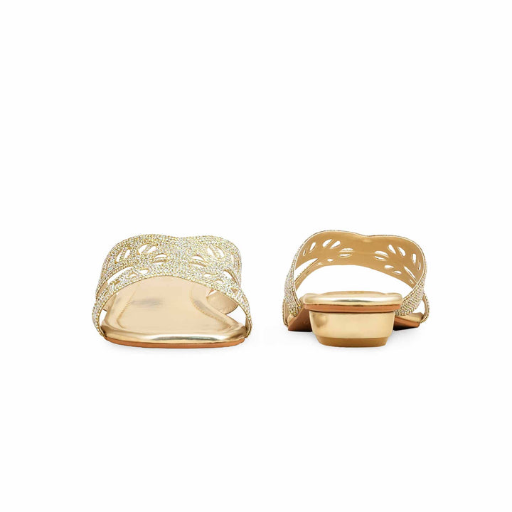 Golden Fancy Slipper For Ladies FN8008