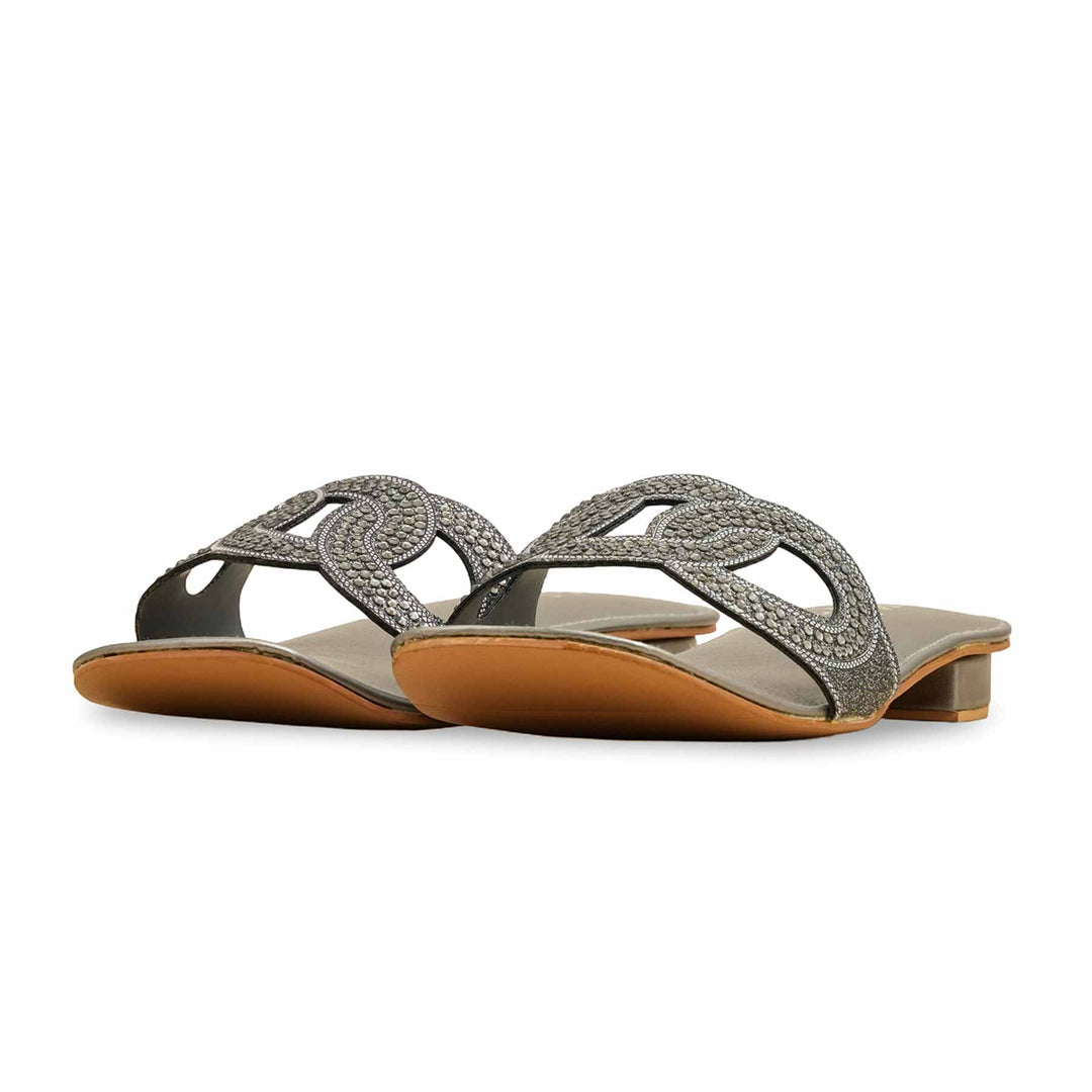 Grey Fancy Women Slipper FN8010