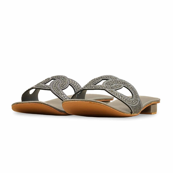 Grey Fancy Women Slipper FN8010