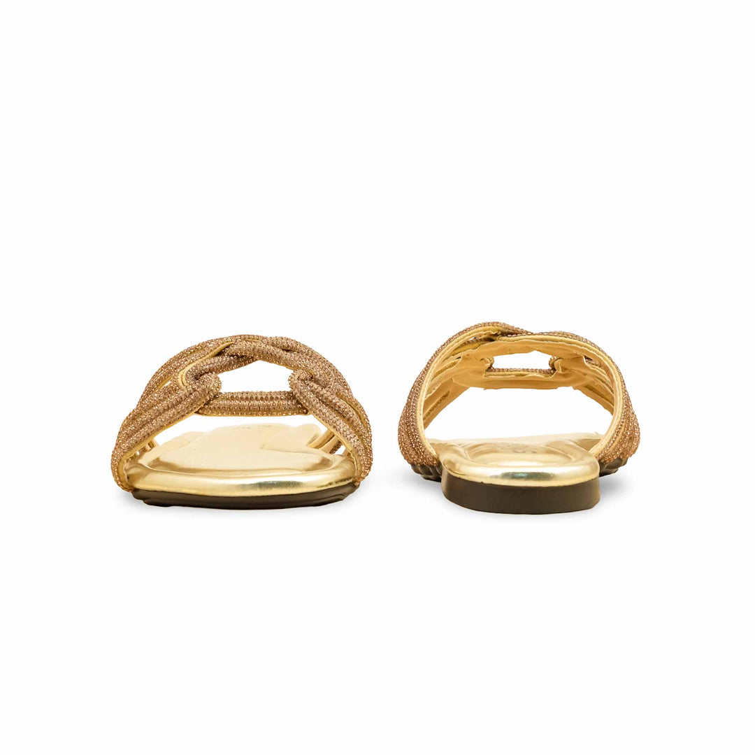 Golden Fancy Slipper For Women FN8012