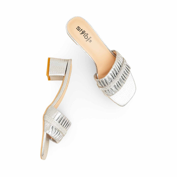 Silver Fancy Women Slipper FN8015