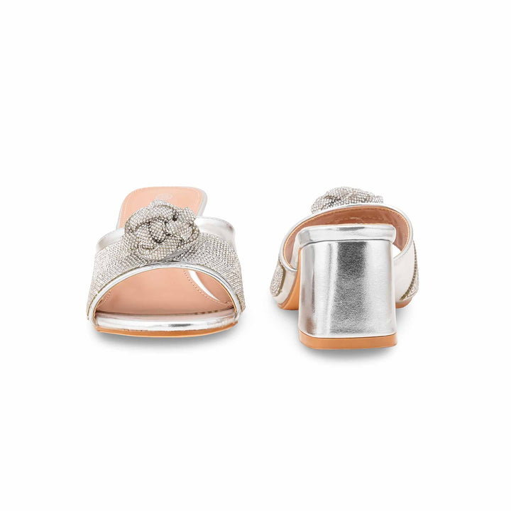 Silver Fancy Women Slipper FN8017