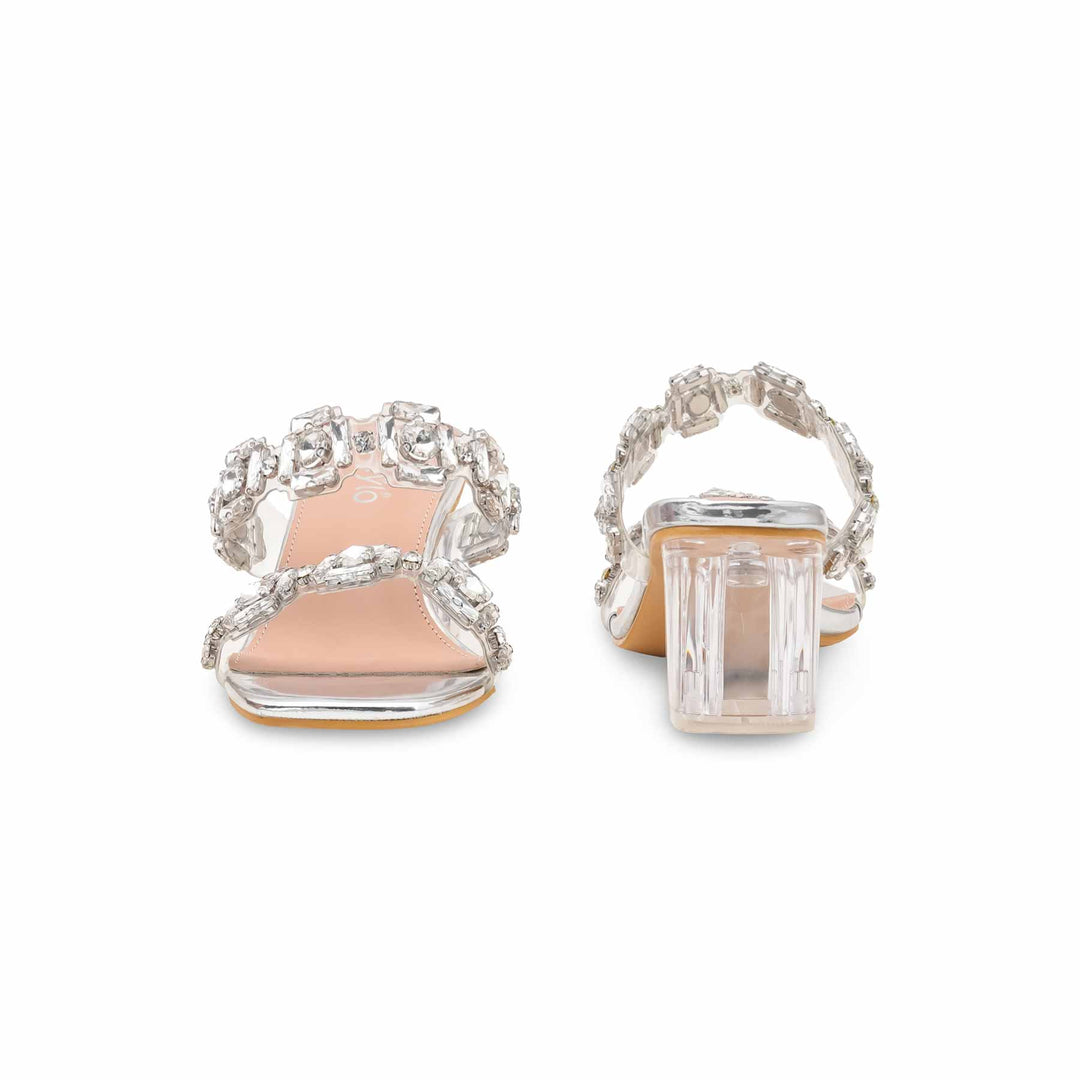 Silver Fancy Women Slipper FN8019