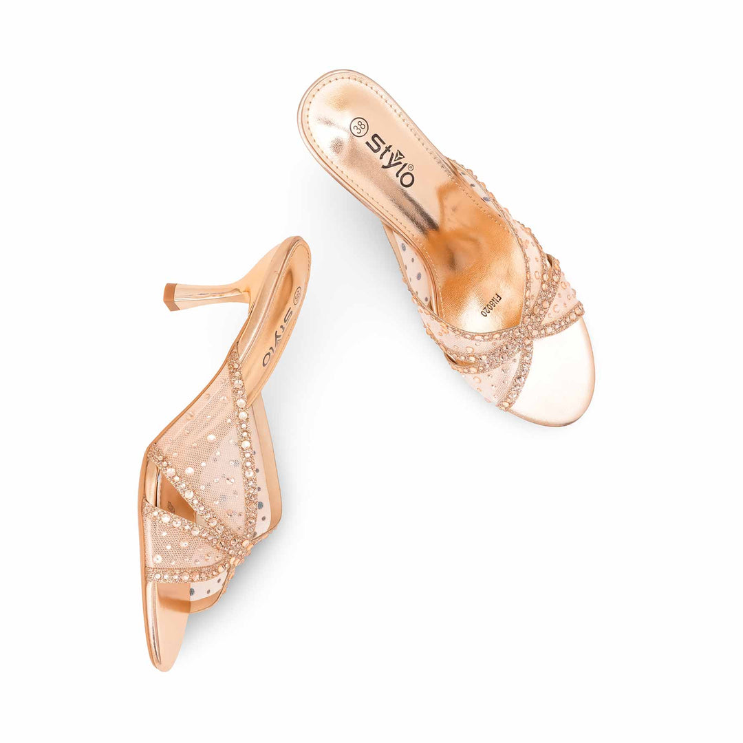 Peach Fancy Slipper For Women FN8020