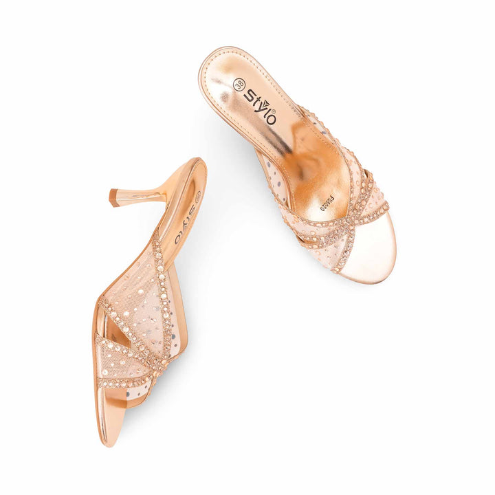 Peach Fancy Slipper For Women FN8020